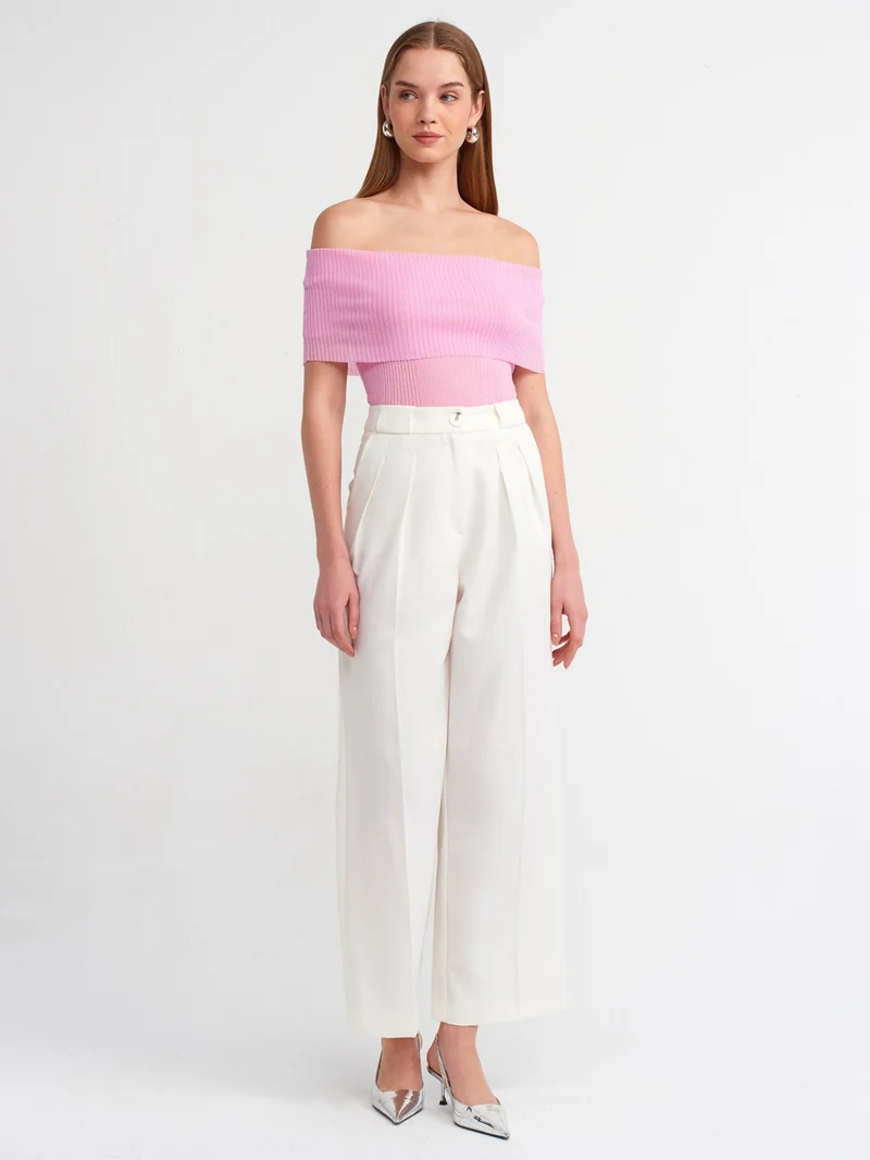ديلفين 10558 Fine Knitwear Sweater-Pink