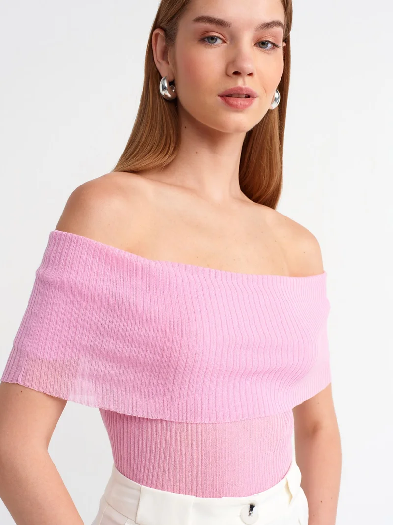 ديلفين 10558 Fine Knitwear Sweater-Pink