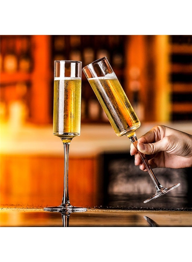 " Champagne Glasses, Bridal Shower Gifts, Bride and Groom Toasting Glasses, Engagement Gifts for Couples, Unique Wedding Gifts for Anniversaries "  - Image 1