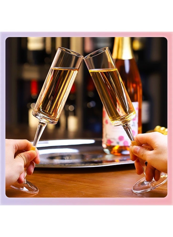 " Champagne Glasses, Bridal Shower Gifts, Bride and Groom Toasting Glasses, Engagement Gifts for Couples, Unique Wedding Gifts for Anniversaries "  - Image 2