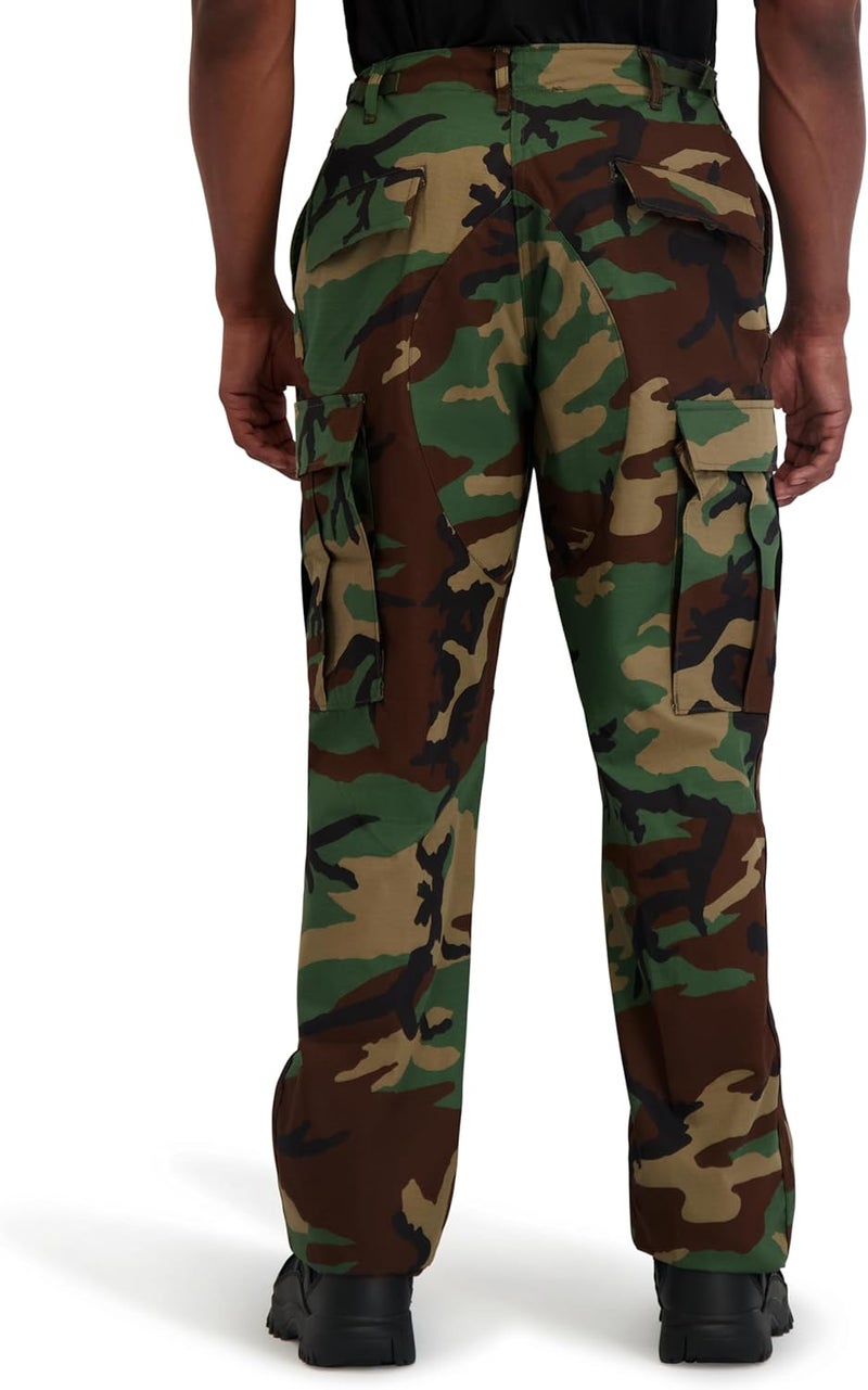 Propper Men's BDU Trouser - Woodland Camouflage, Button Fly, 60% Cotton, 40% Polyester - Image 3