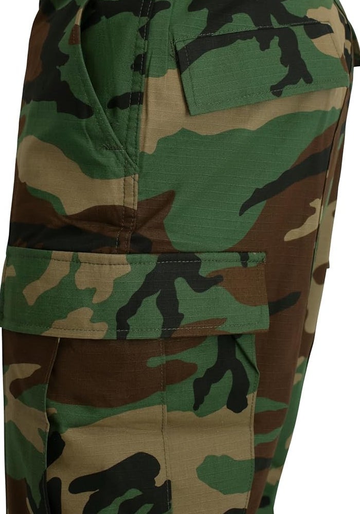 Propper Men's BDU Trouser - Woodland Camouflage, Button Fly, 60% Cotton, 40% Polyester - Image 4