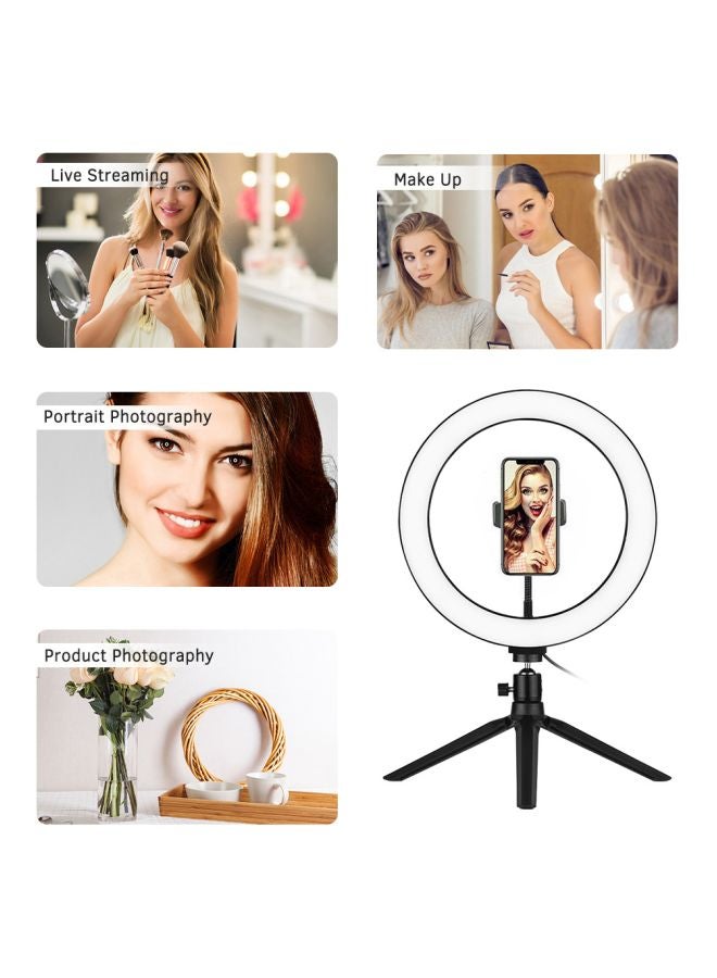 docooler LED Photography Ring Light With Tripod Stand Set White/Black - Image 5