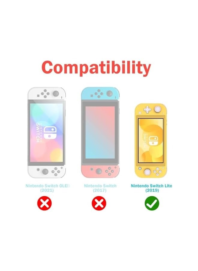 PROMASS Case for Nintendo Switch Lite - Soft Silicone Shock Proof Anti-Slip Protective Cover with Ergonomic Grip Design for Switch Lite Console - Image 2