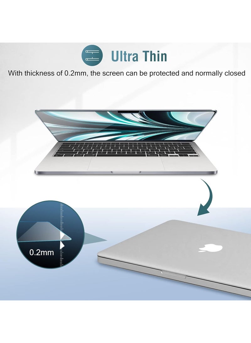 Privacy Screen Protector for MacBook Air 13.6 M4 2025 Anti-Spy Tempered Glass Tinted Screen Protector - Image 3