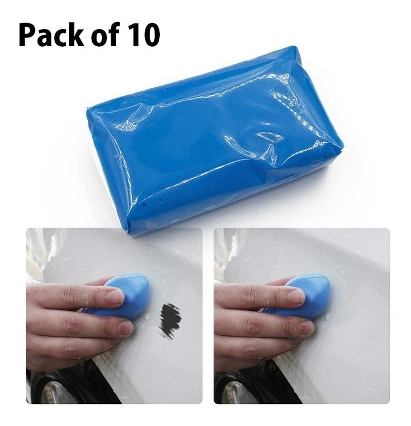 HSR Magic Car Truck Auto Vehicle Bar Clean Clay Practical 100g Cleaning Soap Detailing Cleaner (Pack of 10) - Image 2