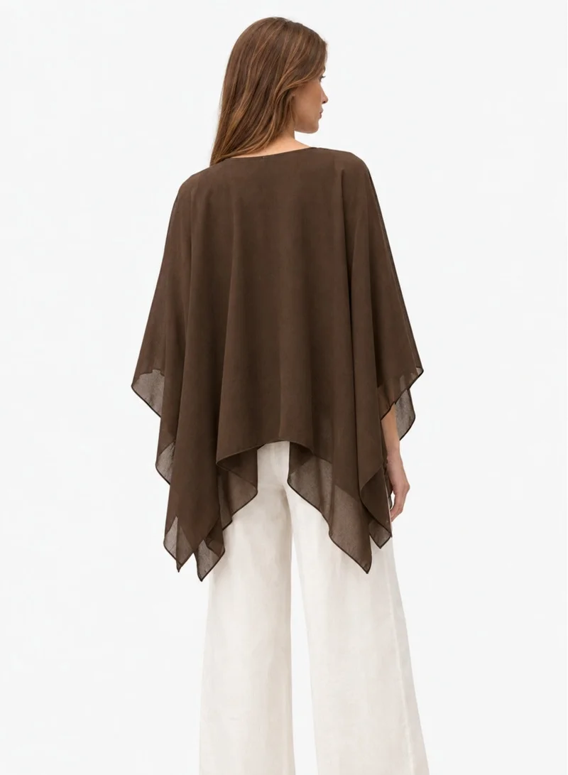 فيرو مودا Women's VMADALYN Cape Woven Top