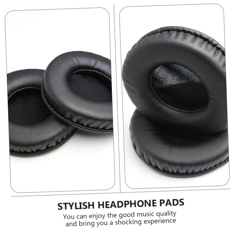 2 Pairs Round Replacement Headphone Ear Pads For Enhanced Comfort Noise Isolation Easy Installation - Image 3