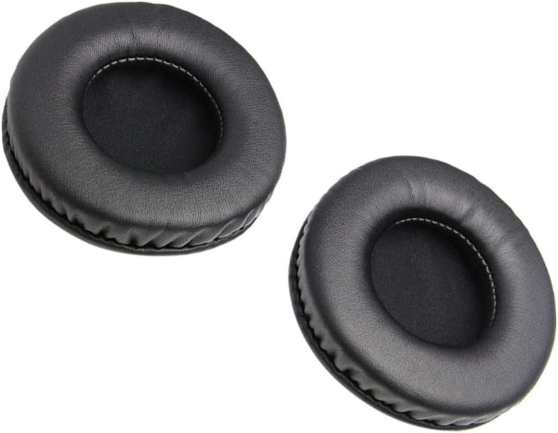 2 Pairs Round Replacement Headphone Ear Pads For Enhanced Comfort Noise Isolation Easy Installation - Image 1