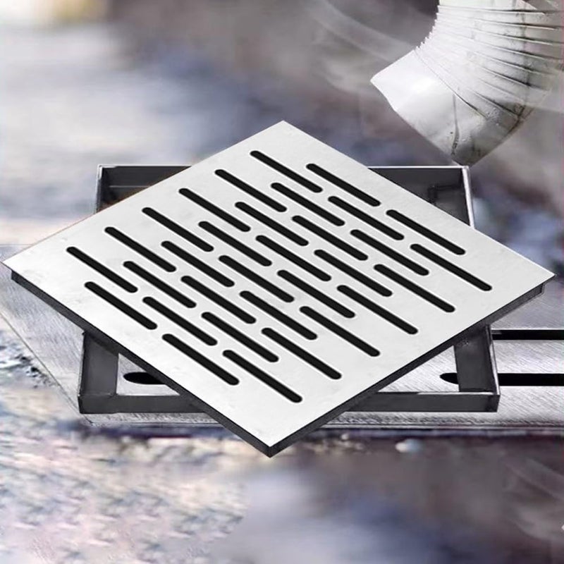 Outdoor drainage cover, 20 x 20 cm, stainless steel drainage network 30 x 30 cm, square drainage network (200 x 200 x 20 mm) - Image 5