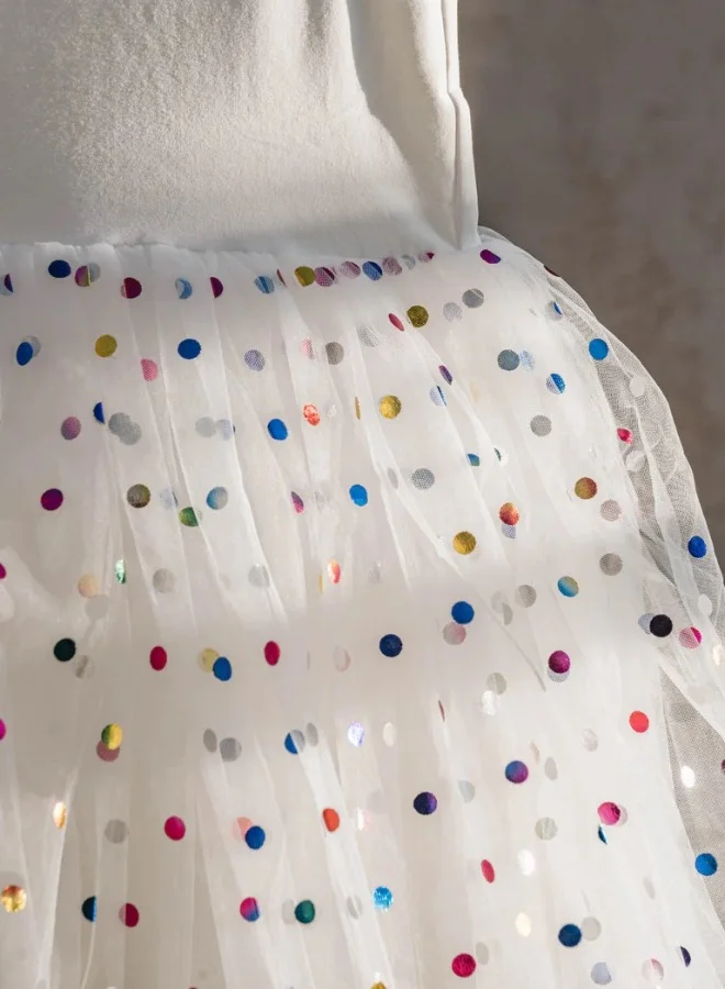 بوب وبلوسوم Polka Dot Tulle Dress
