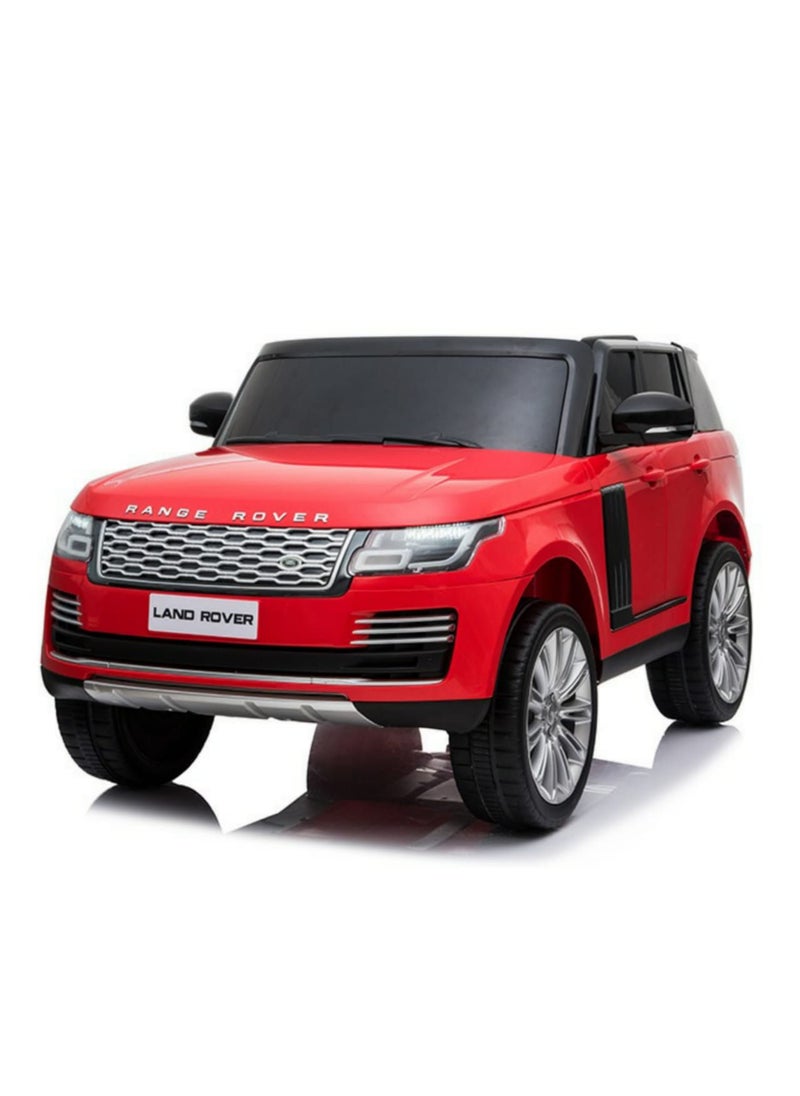 فاكتيوال تويز سيارة كهربائية رينج روفر SUV ذات مقعدين ، سيارة ركوب 12 فولت مع جهاز تحكم عن بعد للأطفال - أحمر  - Image 1