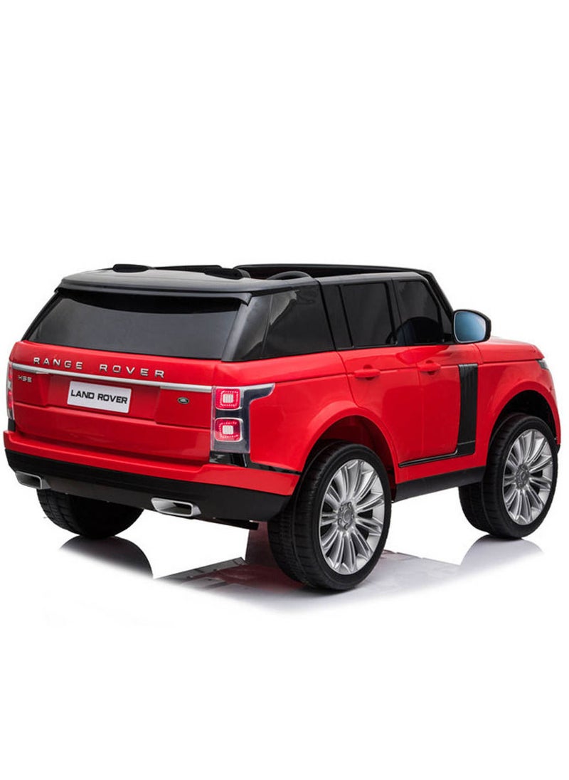 فاكتيوال تويز سيارة كهربائية رينج روفر SUV ذات مقعدين ، سيارة ركوب 12 فولت مع جهاز تحكم عن بعد للأطفال - أحمر  - Image 2