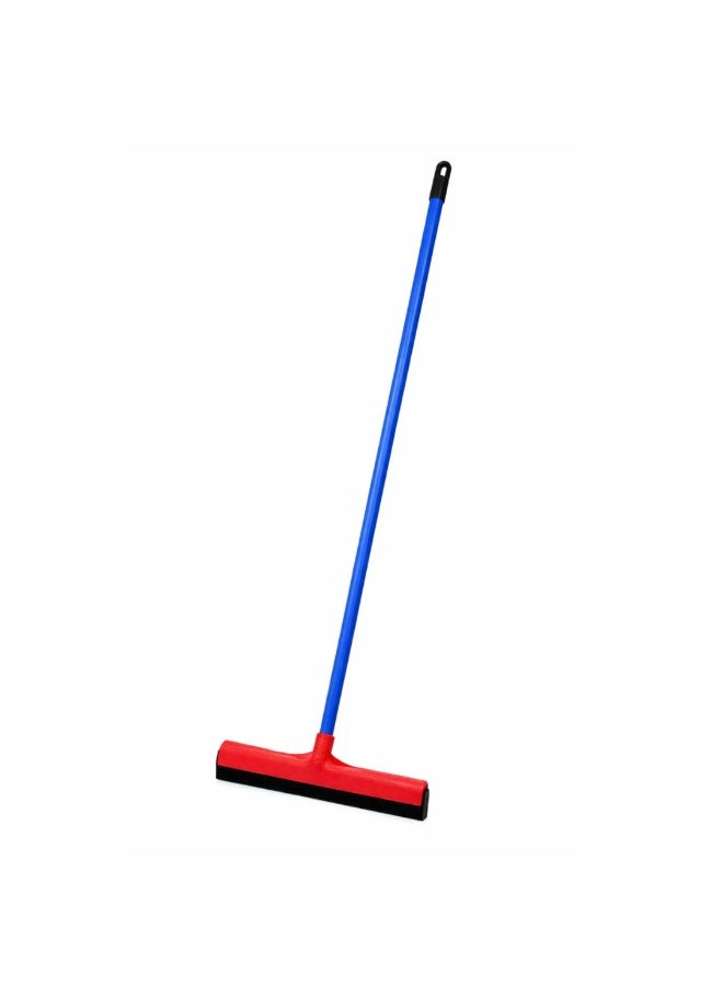 VELMORE Floor Wiper with Long Handle 130cm  –  Heavy Duty Water Squeegee with 44cm Foam Blade, Fast Drying, Streak-Free Cleaning for Tiles, Bathroom, Kitchen & Floor Surfaces - Red - Image 1