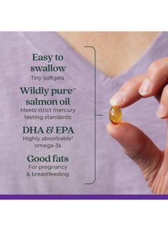 New Chapter Prenatal Dha - Wholemega For Moms Fish Oil Supplement With Omega-3 + Vitamin D3 For Prenatal & Postnatal Support - 180 Ct Softgels 500 Mg  - Image 3