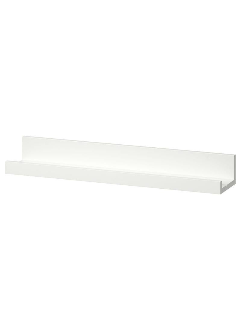 Classic White Picture Ledge Timeless Display Shelf