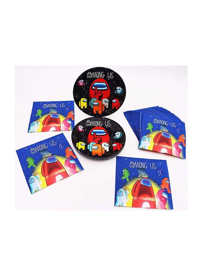 Loquat 10-Piece Among Us 7” Disposable Plate - Image 3