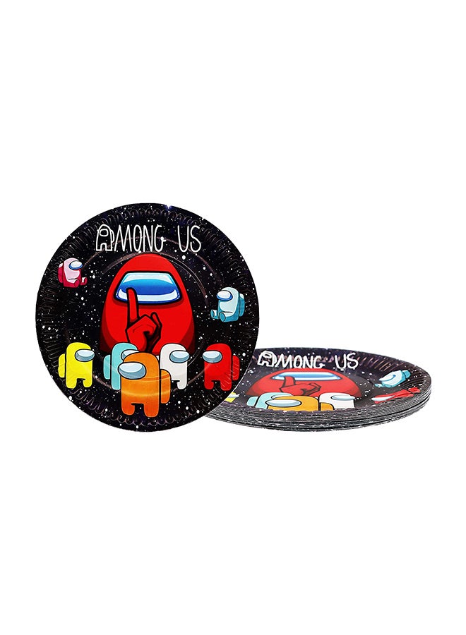 Loquat 10-Piece Among Us 7” Disposable Plate - Image 2