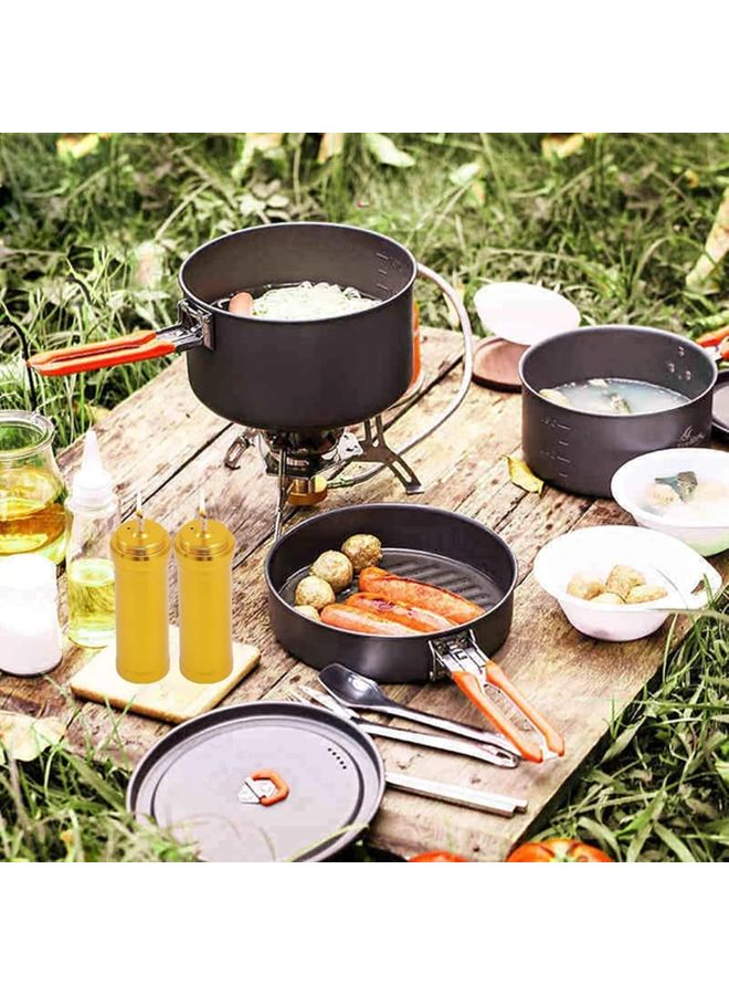 Golden Mini Alcohol Burner with 5 Wicks Portable for Camping Lab Heating - Image 5