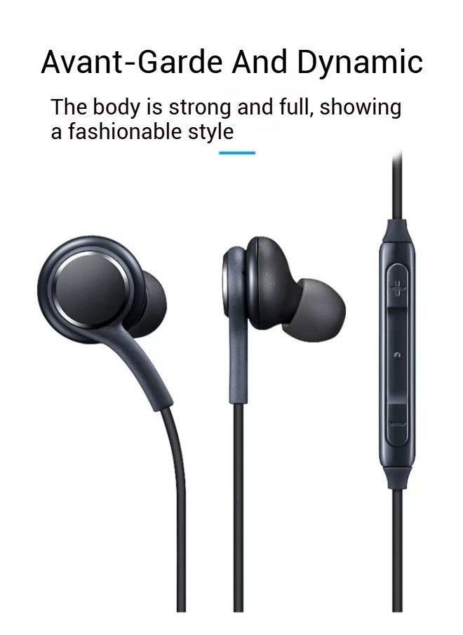 Generic In-Ear Wired Earphones Type C For Huawei, Samsung, Apple, Support Calls And Music, Built-In Dac, Dual Channels, Lightweight Material In-Ear Design - Black  - Image 4