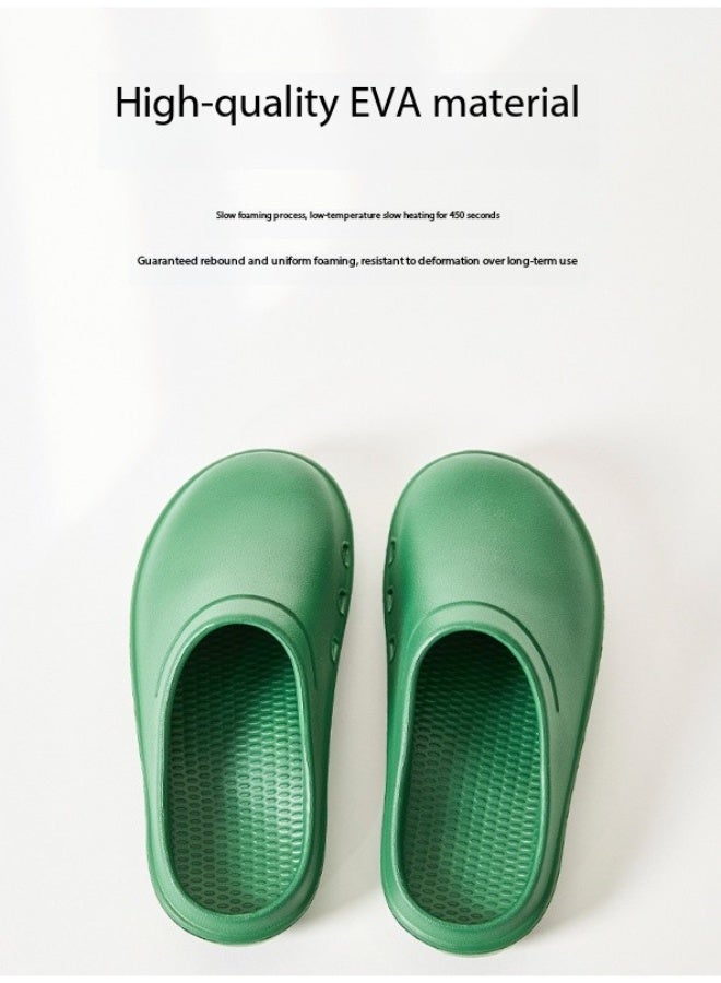 نعال دعم قوس غرفة العمليات، أحذية للجنسين مغلقة بالكامل وقابلة للتنفس، أحذية واقية، مناسبة للأطباء والممرضات وموظفي المختبر، صنادل غير قابلة للانزلاق (أخضر). - Image 2