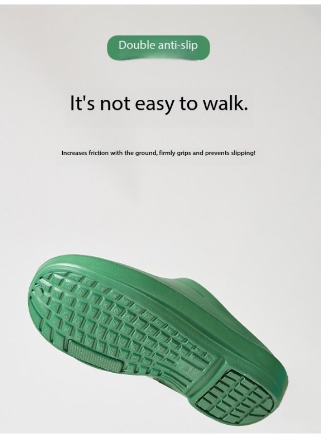 نعال دعم قوس غرفة العمليات، أحذية للجنسين مغلقة بالكامل وقابلة للتنفس، أحذية واقية، مناسبة للأطباء والممرضات وموظفي المختبر، صنادل غير قابلة للانزلاق (أخضر). - Image 4