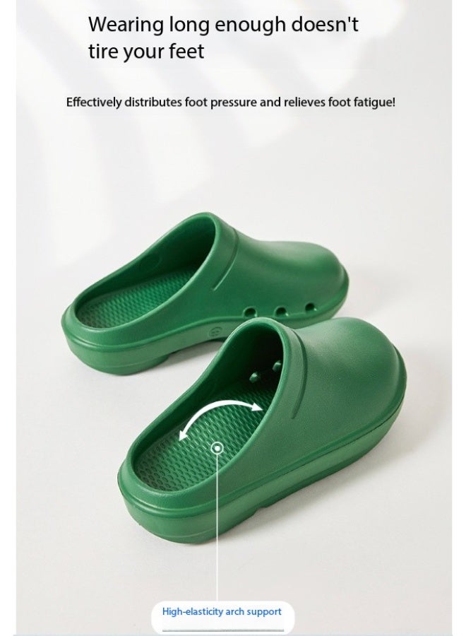 نعال دعم قوس غرفة العمليات، أحذية للجنسين مغلقة بالكامل وقابلة للتنفس، أحذية واقية، مناسبة للأطباء والممرضات وموظفي المختبر، صنادل غير قابلة للانزلاق (أخضر). - Image 5