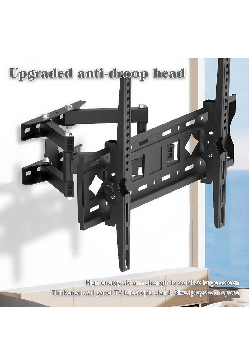 FlashHawk Full Motion TV Wall Mount | Fits 32-85 Inch TVs | 6-Arm Articulating Design | ±15° Tilt 180°Swivel | 600x400mm VESA | Heavy-Duty 30KG Load, 80-360mm Extension  - Image 2