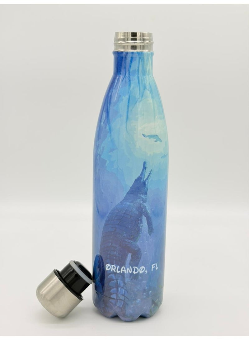 أو جي إس زجاجة مياه استانلس ستيل عازلة للبرودة 24 ساعة والحرارة 12 ساعة - أنيقة، محكمة الإغلاق 750مل - Image 2