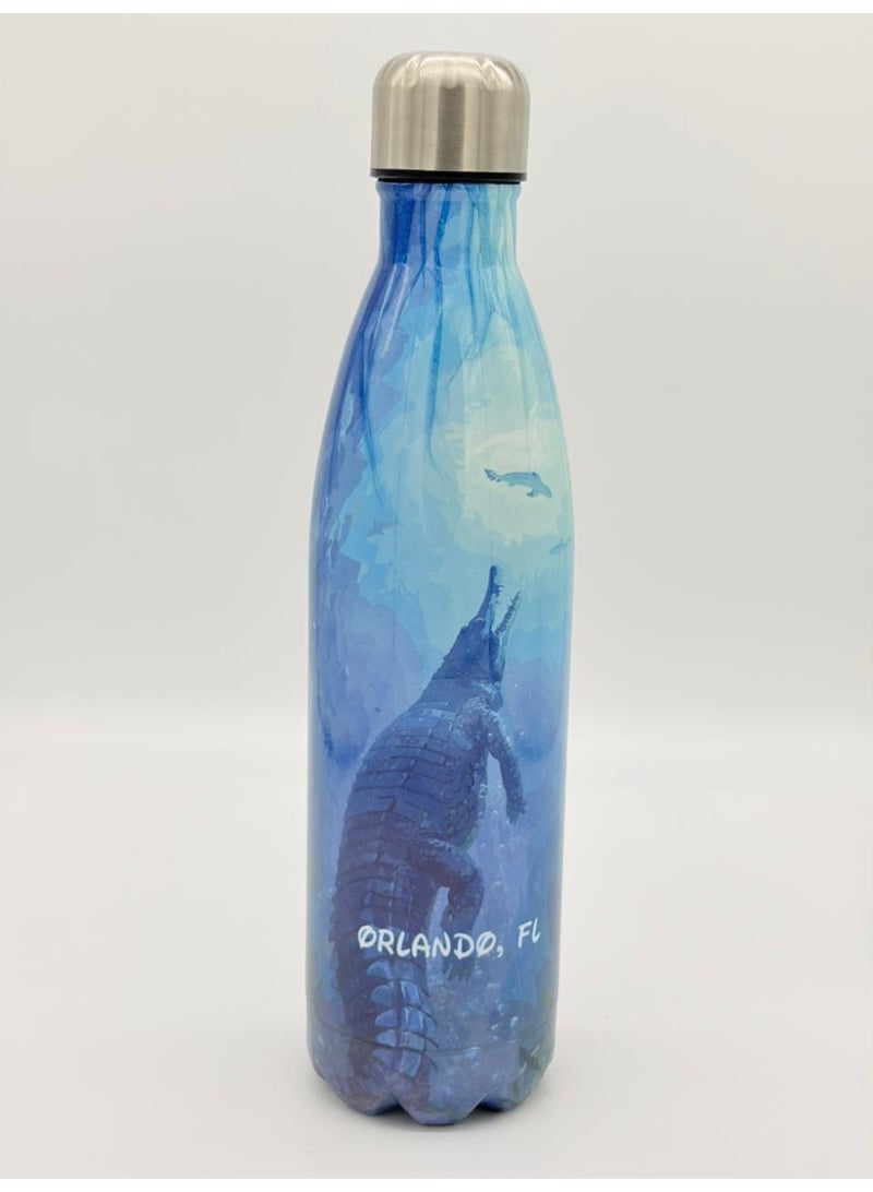 أو جي إس زجاجة مياه استانلس ستيل عازلة للبرودة 24 ساعة والحرارة 12 ساعة - أنيقة، محكمة الإغلاق 750مل - Image 1