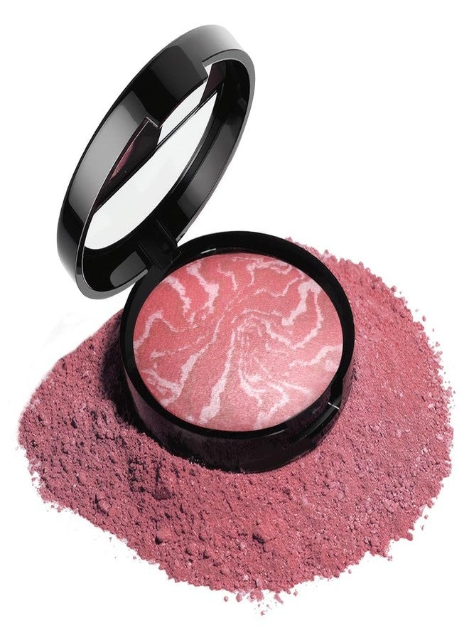 SUAKE Brighten Baked Blush Contour Palette, 2-in-1 Blush & Highlighter Hybrid - Pressed Powder-Butter Cream, Marbleized, Intensely Pigmented Natural Finish, Buildable Color (Blush-A01) - Image 1