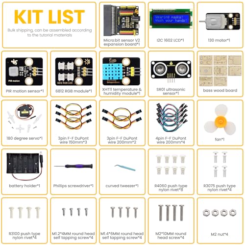 KEYESTUDIO Smart House Kit for Microbit V2not Included DIY Microbit Home Automation Educational STEM Kit for Beginners - Image 5