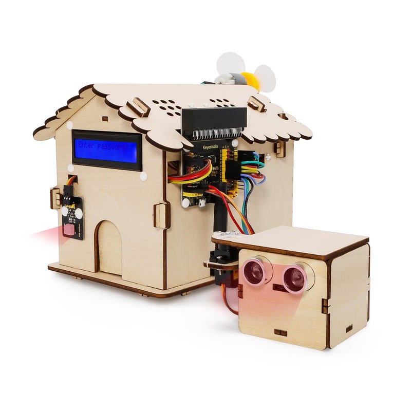 KEYESTUDIO Smart House Kit for Microbit V2not Included DIY Microbit Home Automation Educational STEM Kit for Beginners - Image 4