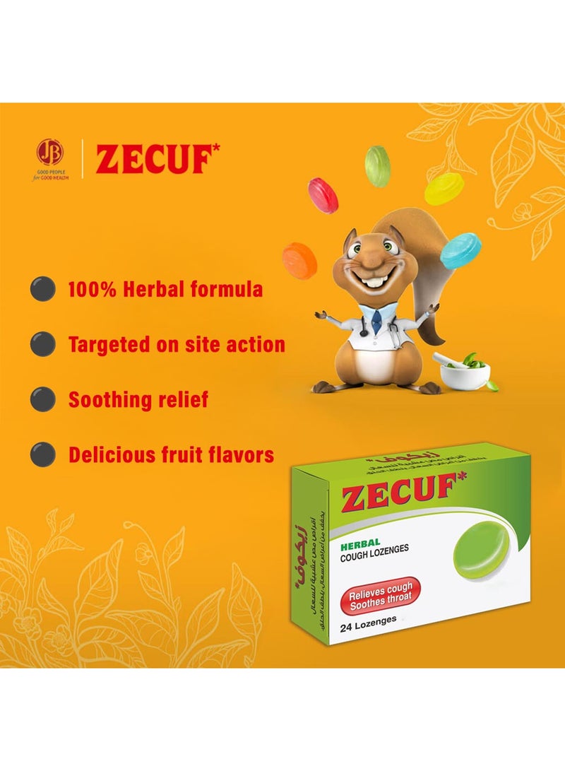 Zecuf Herbal Cough Lozenges Orange 24'S - Image 5