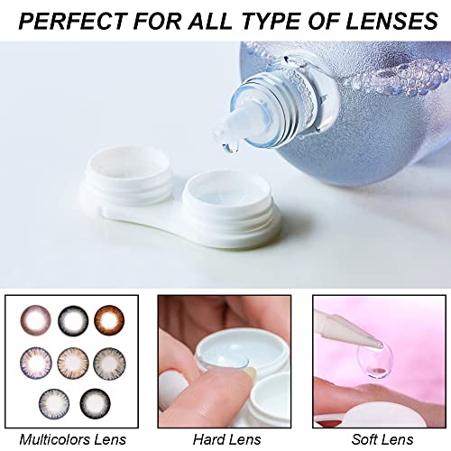 Modixun 8 Pack Clear Contact Lens Case with Inserter/Remover & Tweezer, 4 Colors Leak-Proof Bulk Contact Cases with Box, Lenses Holder Kit with L/R Mark, Style B - Image 5