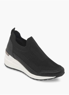 Le Confort Women's Pull Tab Detail Flyknit Wedge Heeled Slip-On Shoes  - Image 2