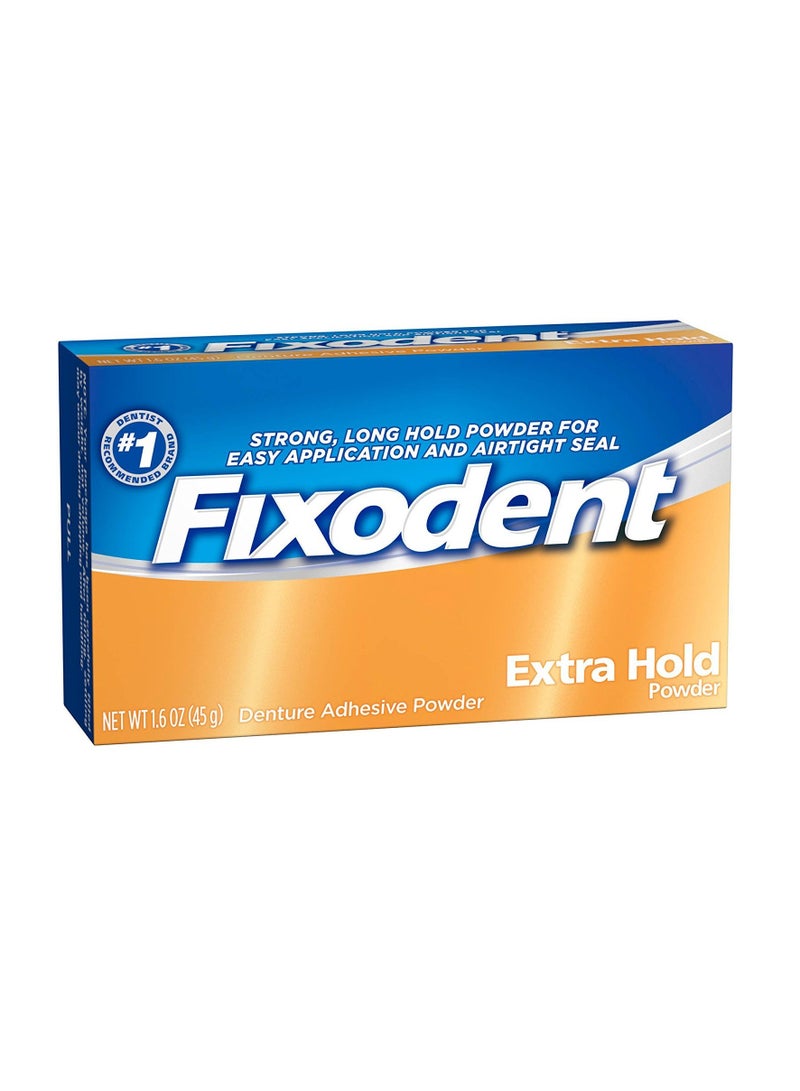 Fixodent Pwd Ex Hold Size 1.6z Fixodent Extra Hold Denture Adhesive Powder