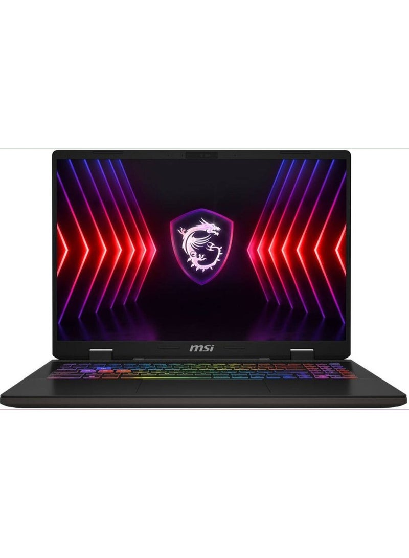 MSI Sword 16 HX B13VGKG Gaming Laptop|16" FHD+ IPS 144Hz Display| Intel Core i7-13700HX|16GB RAM| 512 SSD, GeForce RTX 4070 8GB GDDR6| Win 11| English |Cosmos Gray - Image 1