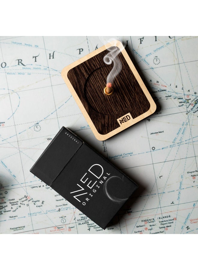 Ned Golden Offer Oud Collection | Elegant Moroccan Oud pack (25 sticks) + Premium Vietnamese Oud pack (25 sticks) with a modern wooden base - Image 3