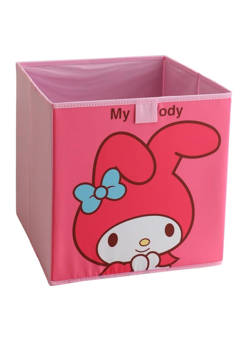 General 13 ‘x13’ Cute Large Capacity Collapsible Storage Box, 36L Kawaii Cartoon Collapsible Basket Organiser Box for Closet, Shelf, Office, Bedroom and Toy Storage  - Image 1