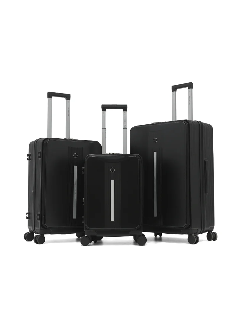 Verage  American Flyer 3-Piece Hard Shell Suitcase Set – Ultra-Durable Polycarbonate (PC), TSA Combination Lock, Expandable & 360° Double Spinner Wheels