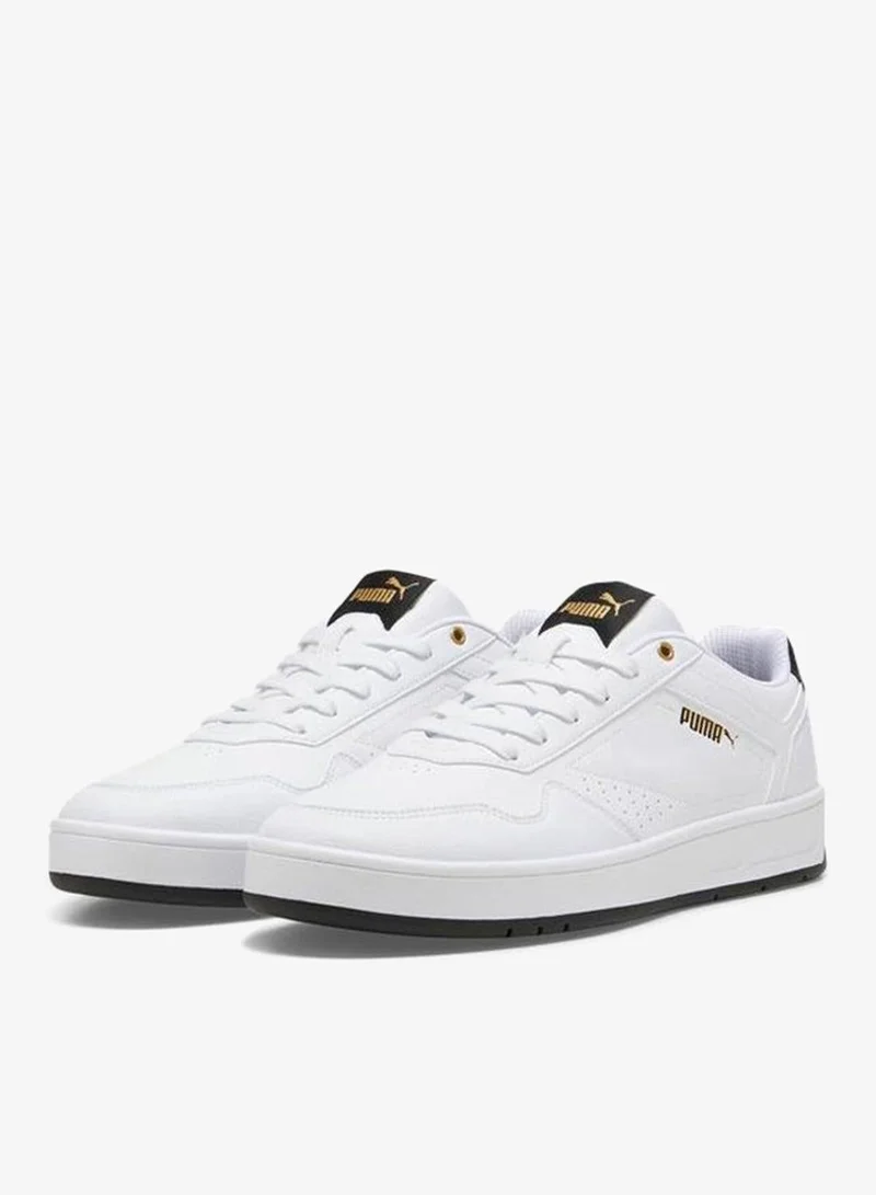 PUMA puma white-puma black-puma gold Court Classic for Men | Best Price UAE
