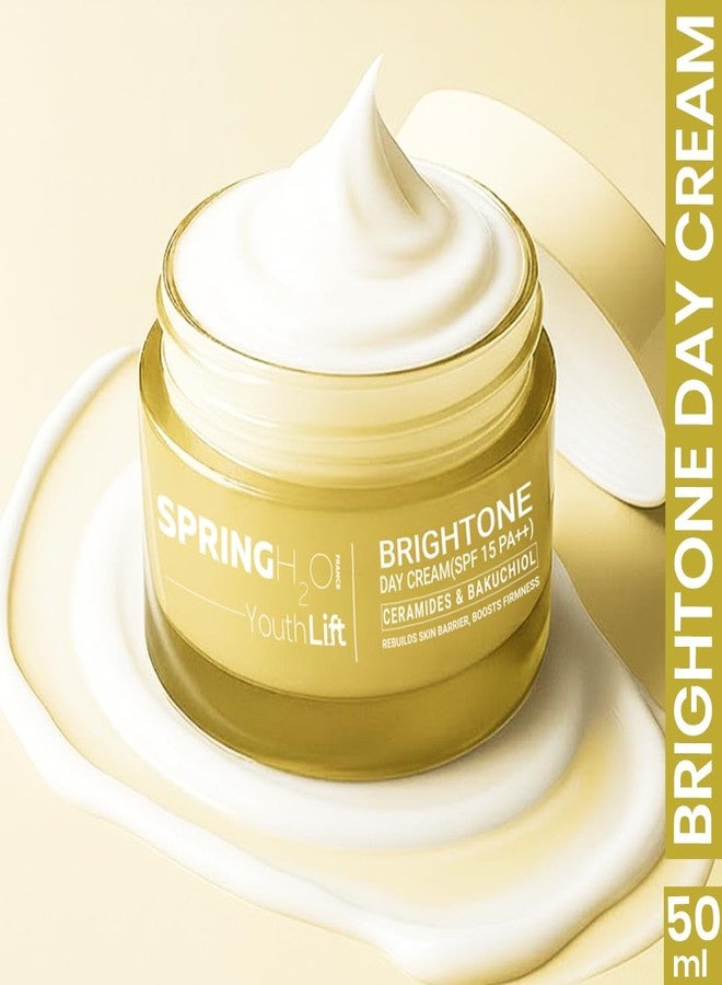 Spring H2O Rejuvenate Night Cream + Brightone Day Cream (SPF 15 PA++) Combo | 24-Hour Hydration, Nourishment & Skin Radiance | For All Skin Types - 2 x 50ml - Image 4