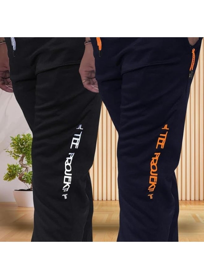 بنطال رياضي للرجال من TEE PROJEKT - تصميم عصري بلون موحد مع جيب، مناسب للأنشطة الرياضية واليوغا (عبوة من قطعتين) - مقاس 2XL - Image 2