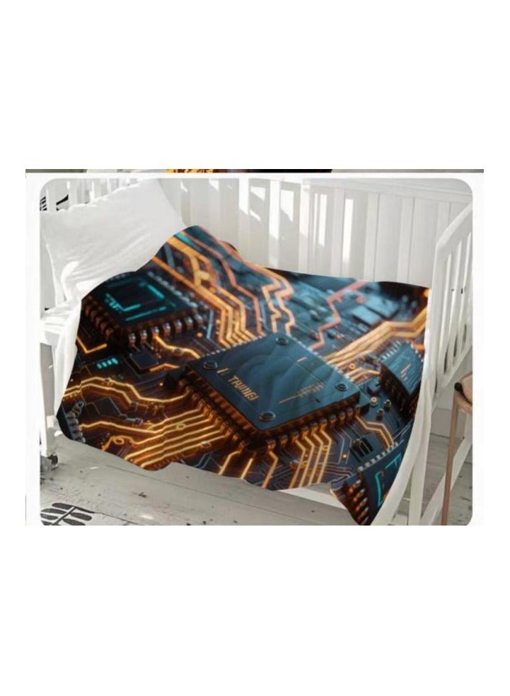 عام بطانية رقيقة من الفانيلا (دافئة ومريحة، ومناسبة للنوم واستخدام الألعاب وإزالة الغبار ومقاومة للرمل) 150 سم * 200 سم - 767 - Image 3