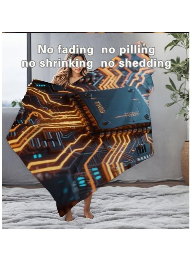 عام بطانية رقيقة من الفانيلا (دافئة ومريحة، ومناسبة للنوم واستخدام الألعاب وإزالة الغبار ومقاومة للرمل) 150 سم * 200 سم - 767 - Image 4