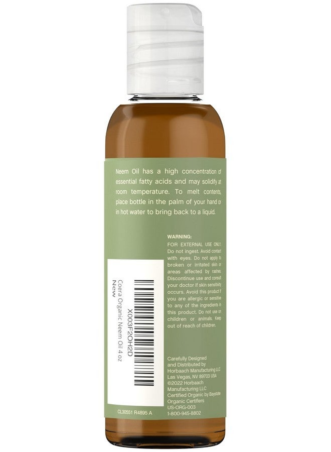 كورا زيت النيم من كويرا | 113 مل | عضوي معتمد | مرطب للوجه والشعر والبشرة والأظافر | خالٍ من البارابين وكبريتات لوريل الصوديوم والعطور - Image 3