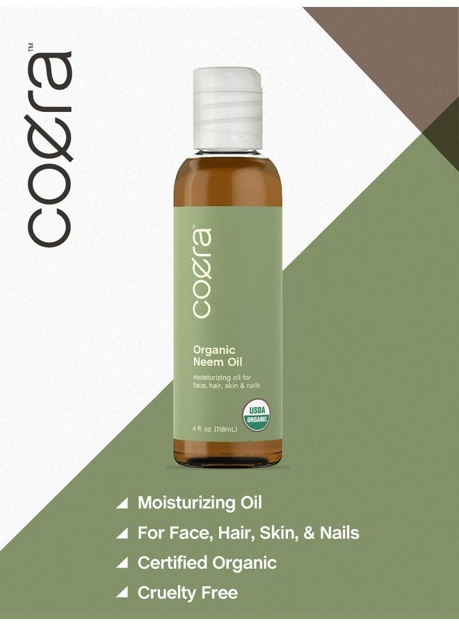 كورا زيت النيم من كويرا | 113 مل | عضوي معتمد | مرطب للوجه والشعر والبشرة والأظافر | خالٍ من البارابين وكبريتات لوريل الصوديوم والعطور - Image 4