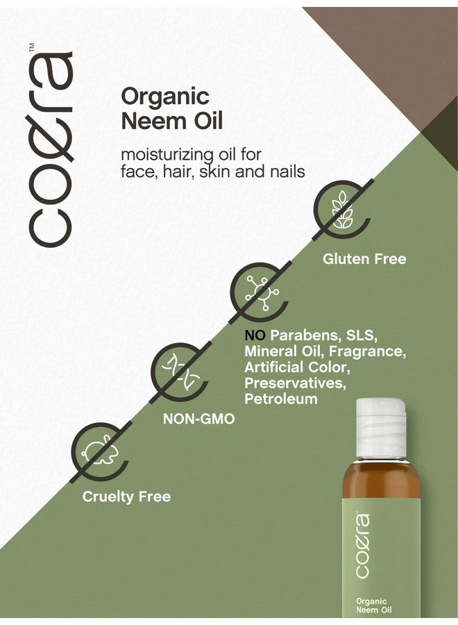 كورا زيت النيم من كويرا | 113 مل | عضوي معتمد | مرطب للوجه والشعر والبشرة والأظافر | خالٍ من البارابين وكبريتات لوريل الصوديوم والعطور - Image 5