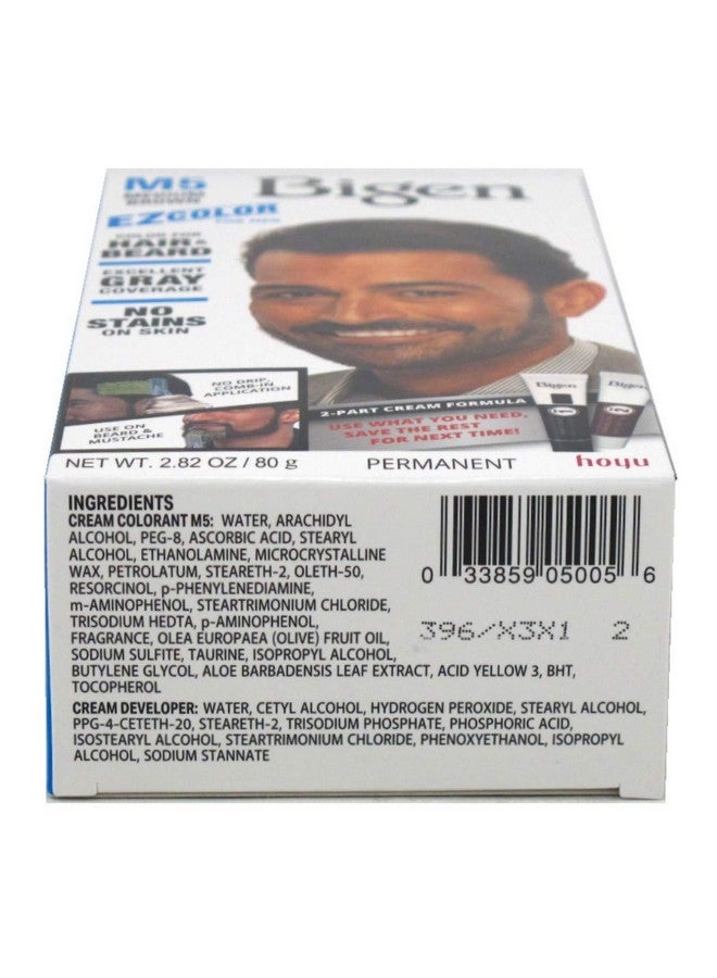 Bigen Ez Color For Men M5 Medium Brown Kit - Image 2